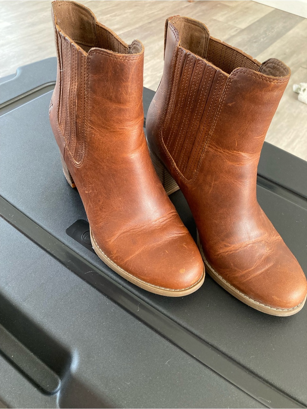 Timberland Women's Brown Leather Chelsea Ankle Boots